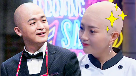 包文婧光头造型笑哭包贝尔